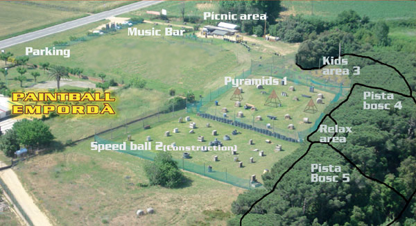Àrees de joc Paintball Empordà